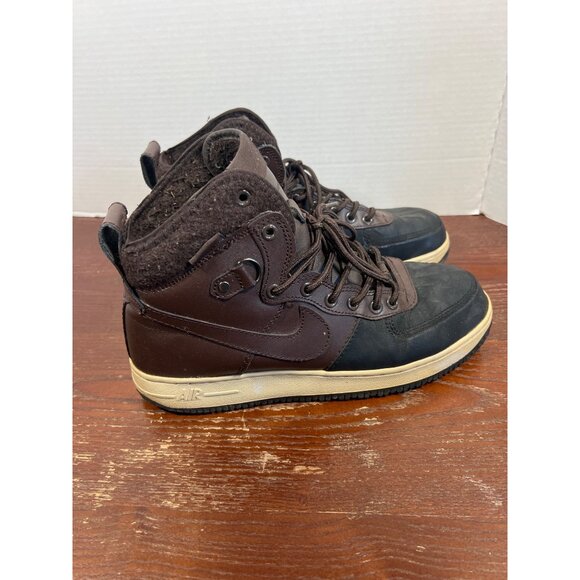 Nike Air Brown/Black High-Top Duck Boots US 9.5 - Picture 3 of 6